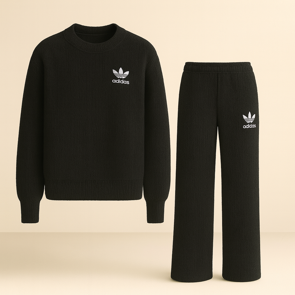 AD™ Teddy Beige Lounge Set – Sweater & Pants